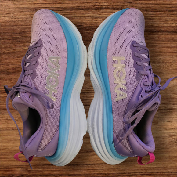 Hoka One Women's Bondi 8 Running Shoes purple, Size 10.5 - Picture 3 of 6